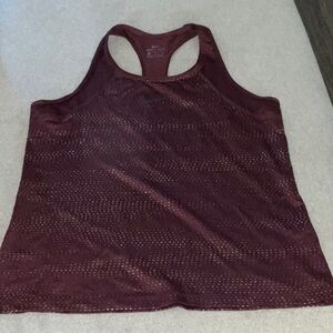 Nike Red Sleeveless Athletic Tank Top